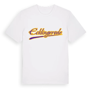 Ecklingerode baseball t-shirt – ekologisk bomull t-shirt från Pinshirt