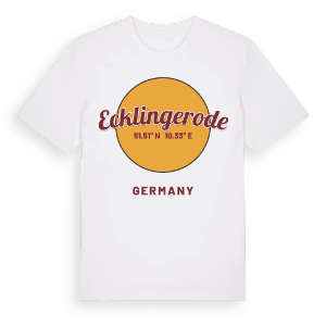 Ecklingerode cirkel t-shirt – ekologisk bomull t-shirt från Pinshirt