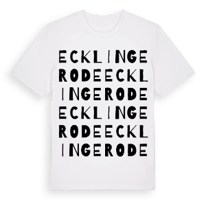 Ecklingerode ordlek t-shirt – ekologisk bomull t-shirt från Pinshirt