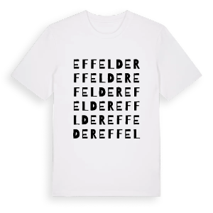 Effelder ordlek t-shirt – ekologisk bomull t-shirt från Pinshirt