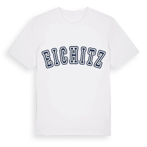 Eichitz college t-shirt – ekologisk bomull t-shirt från Pinshirt