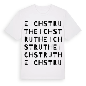 Eichstruth ordlek t-shirt – ekologisk bomull t-shirt från Pinshirt
