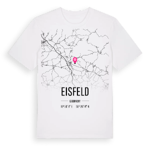 Eisfeld karta t-shirt – ekologisk bomull t-shirt från Pinshirt