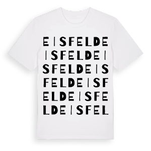Eisfeld ordlek t-shirt – ekologisk bomull t-shirt från Pinshirt