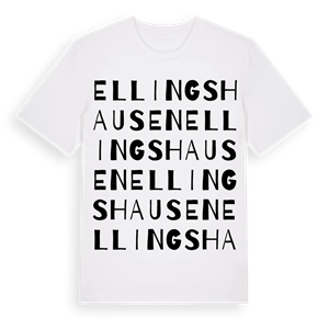 Ellingshausen ordlek t-shirt – ekologisk bomull t-shirt från Pinshirt