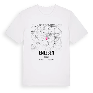 Emleben karta t-shirt – ekologisk bomull t-shirt från Pinshirt