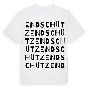 Endschütz ordlek t-shirt – ekologisk bomull t-shirt från Pinshirt