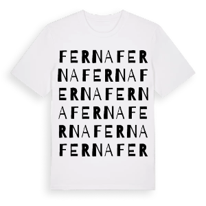 Ferna ordlek t-shirt – ekologisk bomull t-shirt från Pinshirt