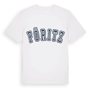 Föritz college t-shirt – ekologisk bomull t-shirt från Pinshirt