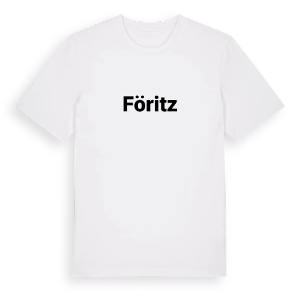 Föritz fetstil t-shirt – ekologisk bomull t-shirt från Pinshirt