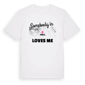 Någon i Föritz älskar mig t-shirt – ekologisk bomull t-shirt från Pinshirt