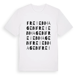 Freienhagen ordlek t-shirt – ekologisk bomull t-shirt från Pinshirt