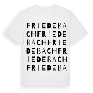 Friedebach ordlek t-shirt – ekologisk bomull t-shirt från Pinshirt
