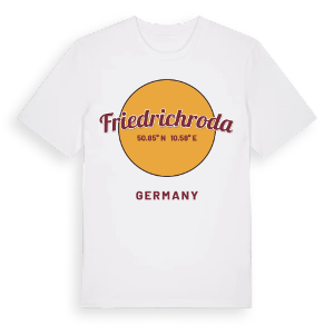 Friedrichroda cirkel t-shirt – ekologisk bomull t-shirt från Pinshirt