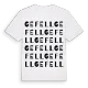 Gefell ordlek t-shirt