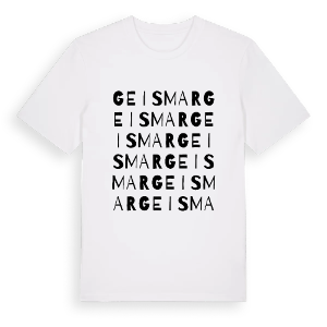 Geismar ordlek t-shirt – ekologisk bomull t-shirt från Pinshirt