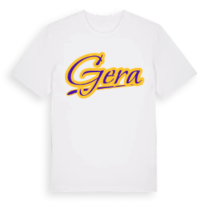 Gera baseball t-shirt – ekologisk bomull t-shirt från Pinshirt