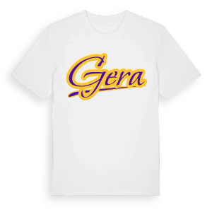 Gera baseball t-shirt – ekologisk bomull t-shirt från Pinshirt