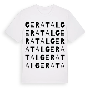 Geratal ordlek t-shirt – ekologisk bomull t-shirt från Pinshirt