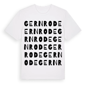 Gernrode ordlek t-shirt – ekologisk bomull t-shirt från Pinshirt