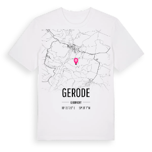 Gerode karta t-shirt – ekologisk bomull t-shirt från Pinshirt