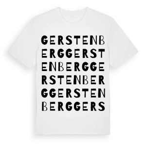 Gerstenberg ordlek t-shirt – ekologisk bomull t-shirt från Pinshirt