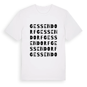 Gessendorf ordlek t-shirt – ekologisk bomull t-shirt från Pinshirt