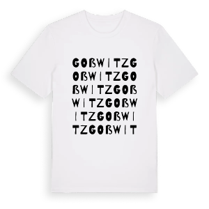 Goßwitz ordlek t-shirt – ekologisk bomull t-shirt från Pinshirt