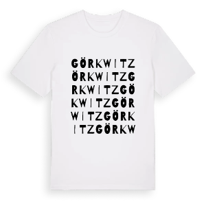 Görkwitz ordlek t-shirt – ekologisk bomull t-shirt från Pinshirt