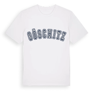 Göschitz college t-shirt – ekologisk bomull t-shirt från Pinshirt