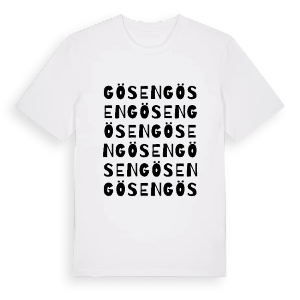 Gösen ordlek t-shirt – ekologisk bomull t-shirt från Pinshirt