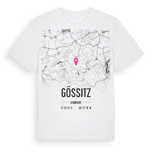 Gössitz karta t-shirt – ekologisk bomull t-shirt från Pinshirt