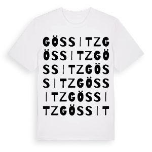 Gössitz ordlek t-shirt – ekologisk bomull t-shirt från Pinshirt