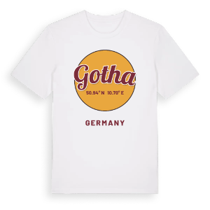 Gotha cirkel t-shirt – ekologisk bomull t-shirt från Pinshirt