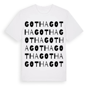 Gotha ordlek t-shirt – ekologisk bomull t-shirt från Pinshirt