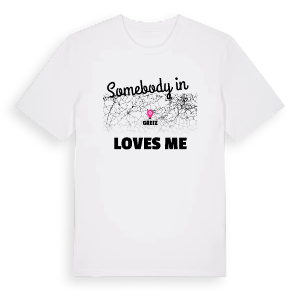 Någon i Greiz älskar mig t-shirt – ekologisk bomull t-shirt från Pinshirt