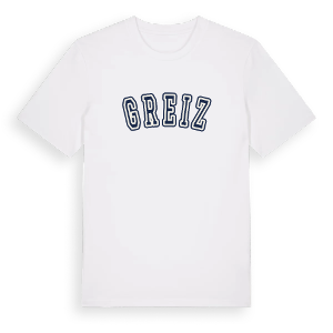 Greiz college t-shirt – ekologisk bomull t-shirt från Pinshirt