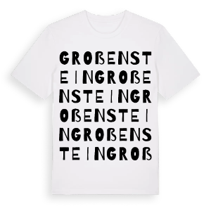 Großenstein ordlek t-shirt – ekologisk bomull t-shirt från Pinshirt