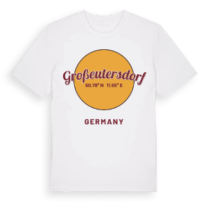 Großeutersdorf cirkel t-shirt – ekologisk bomull t-shirt från Pinshirt