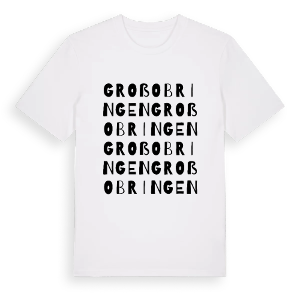 Großobringen ordlek t-shirt – ekologisk bomull t-shirt från Pinshirt
