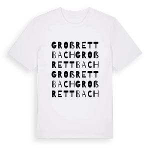 Großrettbach ordlek t-shirt – ekologisk bomull t-shirt från Pinshirt