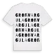 Großvargula ordlek t-shirt
