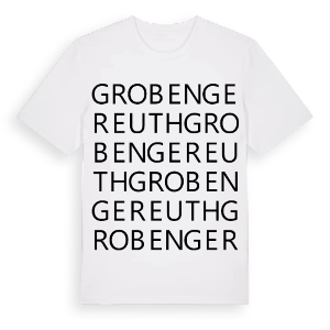 Grobengereuth ordlek t-shirt – ekologisk bomull t-shirt från Pinshirt