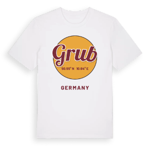 Grub cirkel t-shirt – ekologisk bomull t-shirt från Pinshirt
