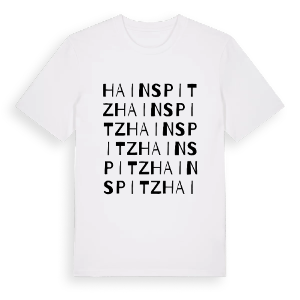 Hainspitz ordlek t-shirt – ekologisk bomull t-shirt från Pinshirt