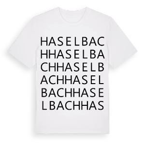 Haselbach ordlek t-shirt – ekologisk bomull t-shirt från Pinshirt