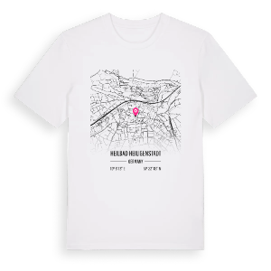 Heilbad Heiligenstadt karta t-shirt – ekologisk bomull t-shirt från Pinshirt