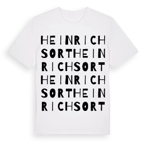 Heinrichsort ordlek t-shirt – ekologisk bomull t-shirt från Pinshirt