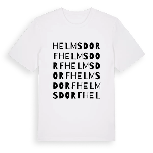 Helmsdorf ordlek t-shirt – ekologisk bomull t-shirt från Pinshirt