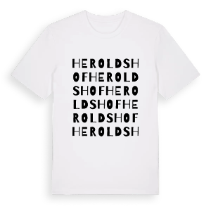 Heroldshof ordlek t-shirt – ekologisk bomull t-shirt från Pinshirt